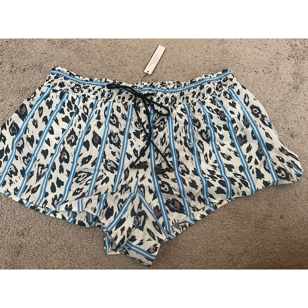 Victoria's Secret Sleep Pajama Lounge‎ Shorts Animal Print Sz Small
